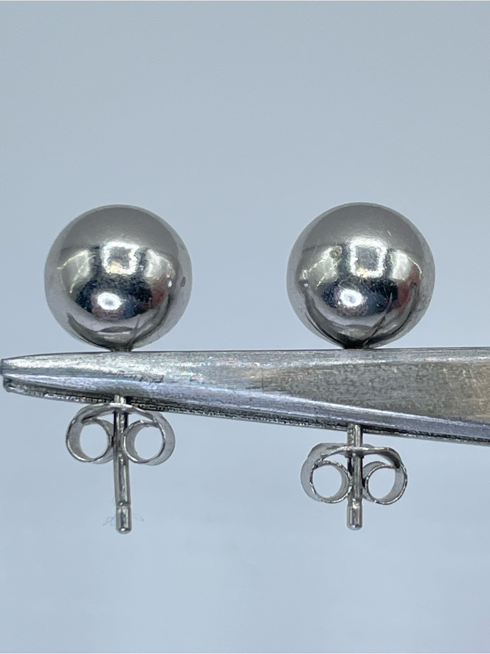 925 Sterling Silver Ball Stud Earrings Classic Minimalist Sphere Earrings